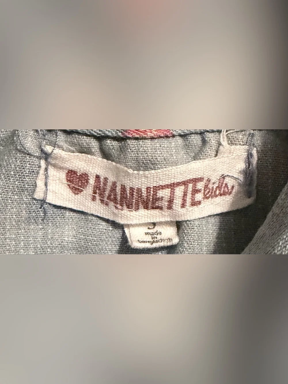 Nannette - Light Blue Floral Denim Shirt Vest - Size 5